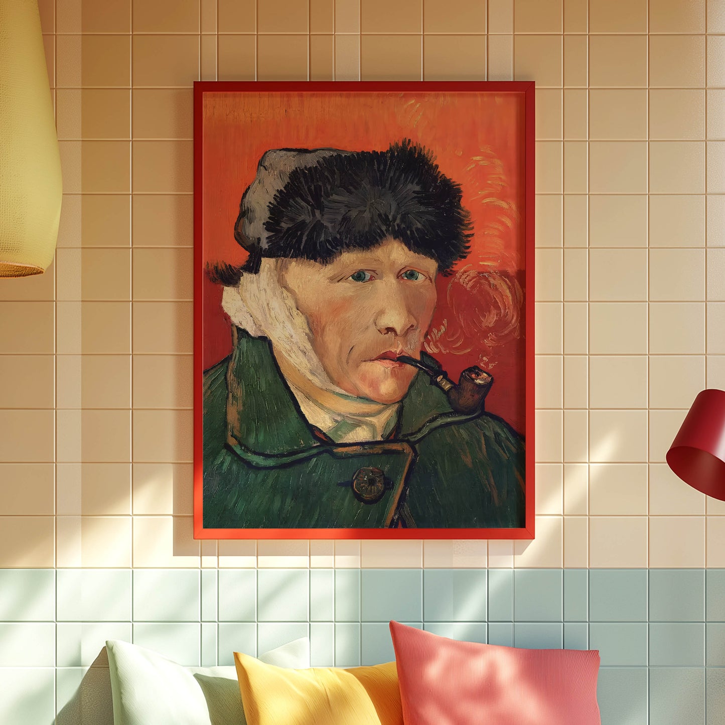 Self-Portrait with Bandaged Ear and Pipe