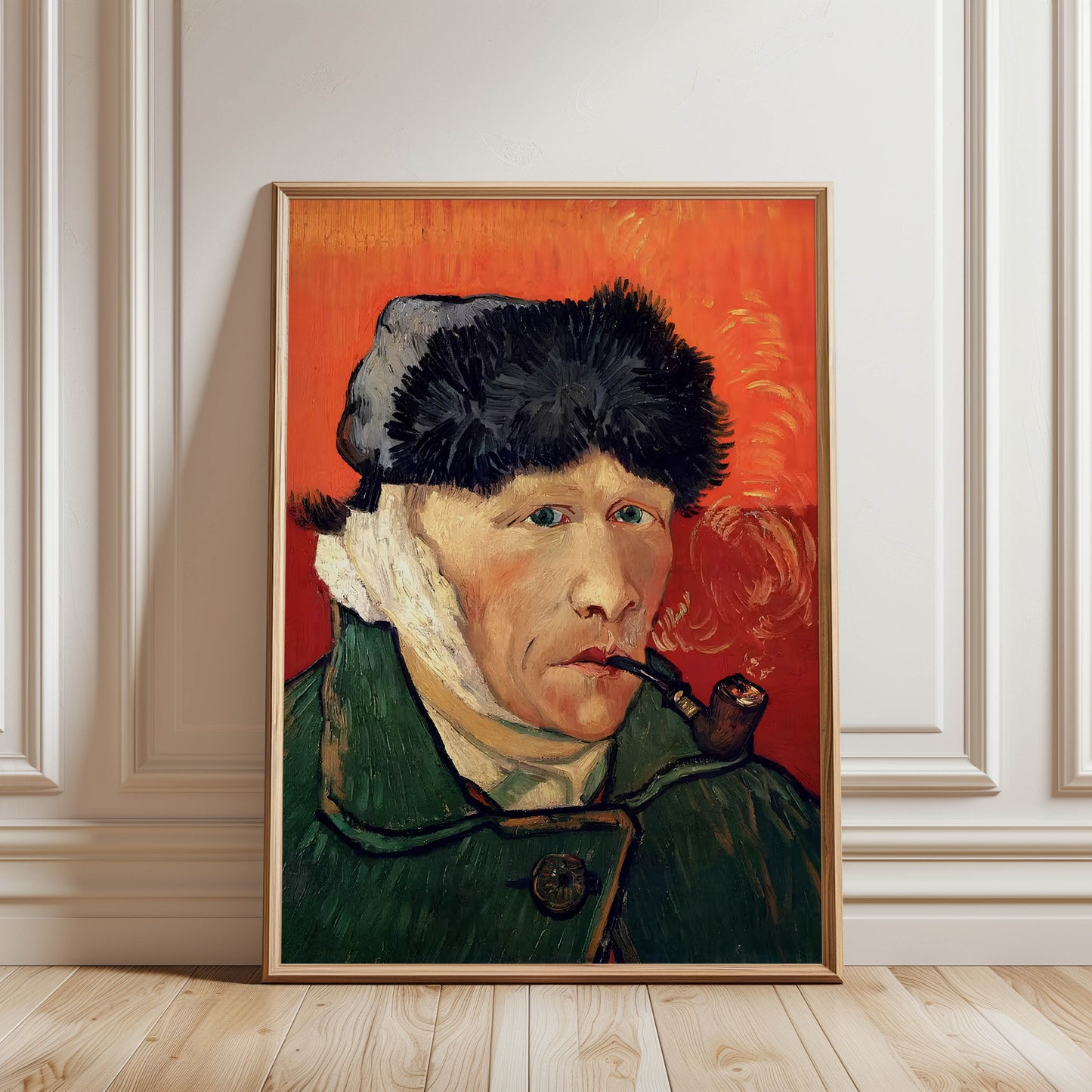 Self-Portrait with Bandaged Ear and Pipe
