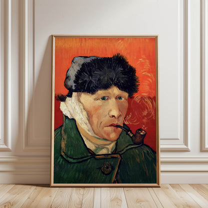 Self-Portrait with Bandaged Ear and Pipe