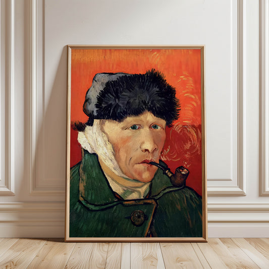 Self-Portrait with Bandaged Ear and Pipe