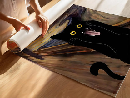 Funky Black Cat
