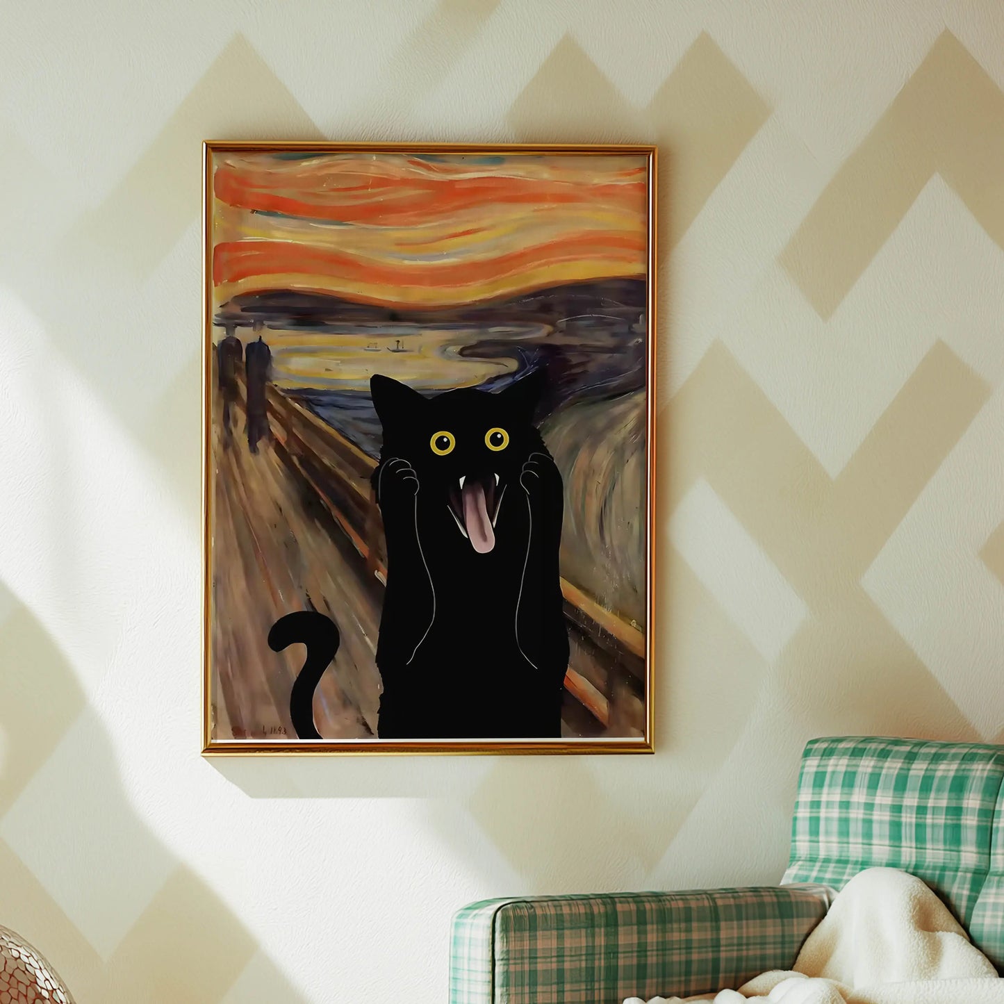 Funky Black Cat