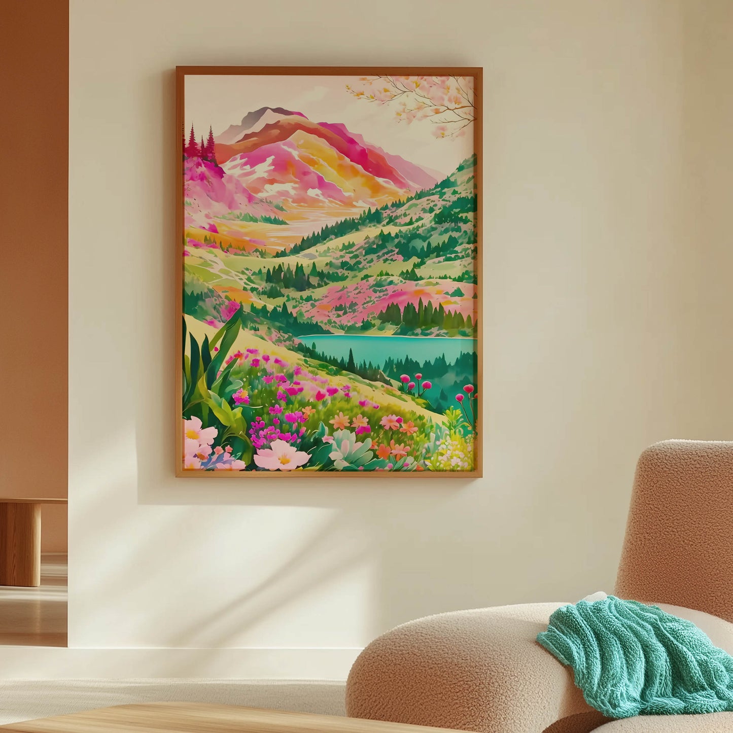 Pink Mountain Lake