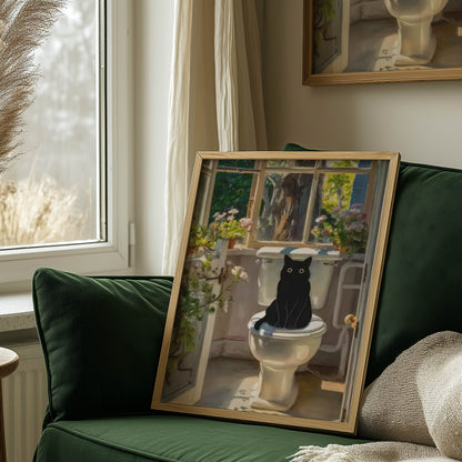 Cat on the Loo