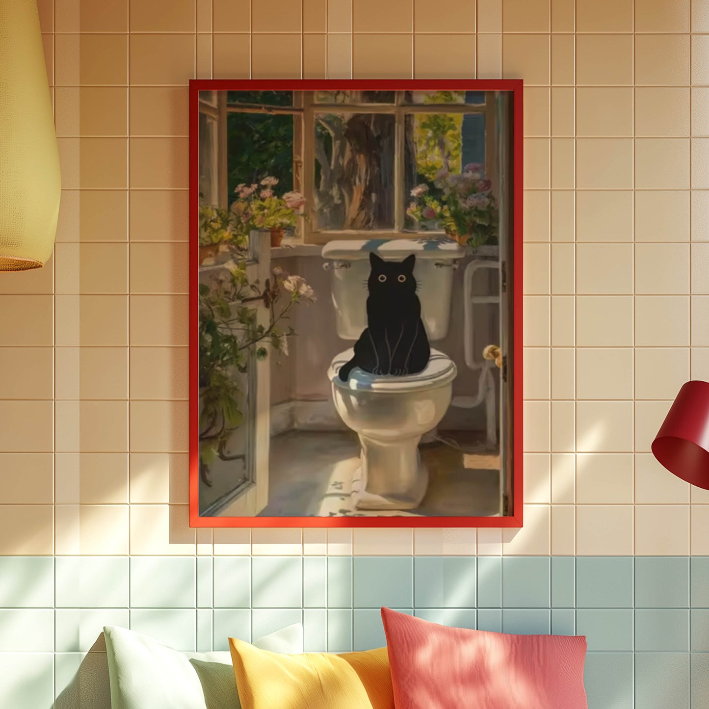 Cat on the Loo