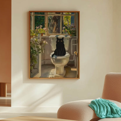 Cat on the Loo