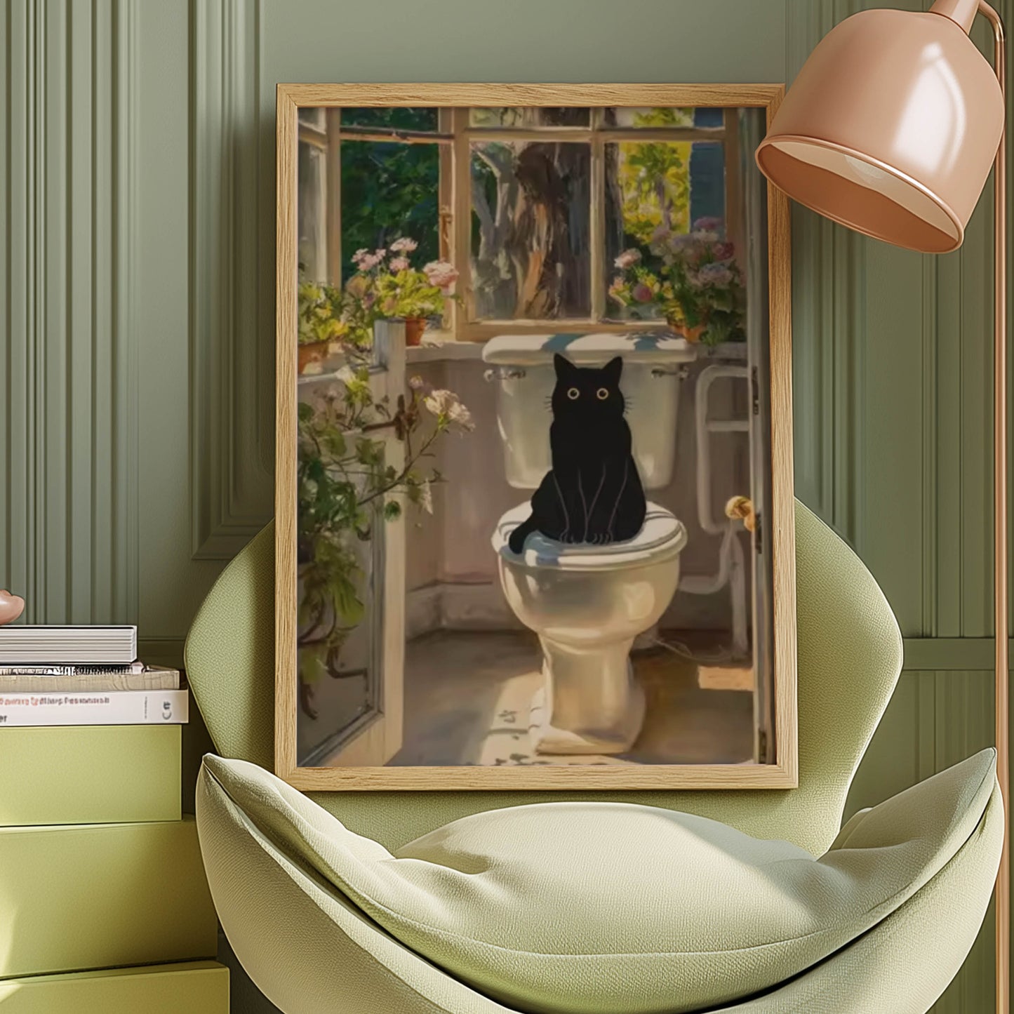 Cat on the Loo