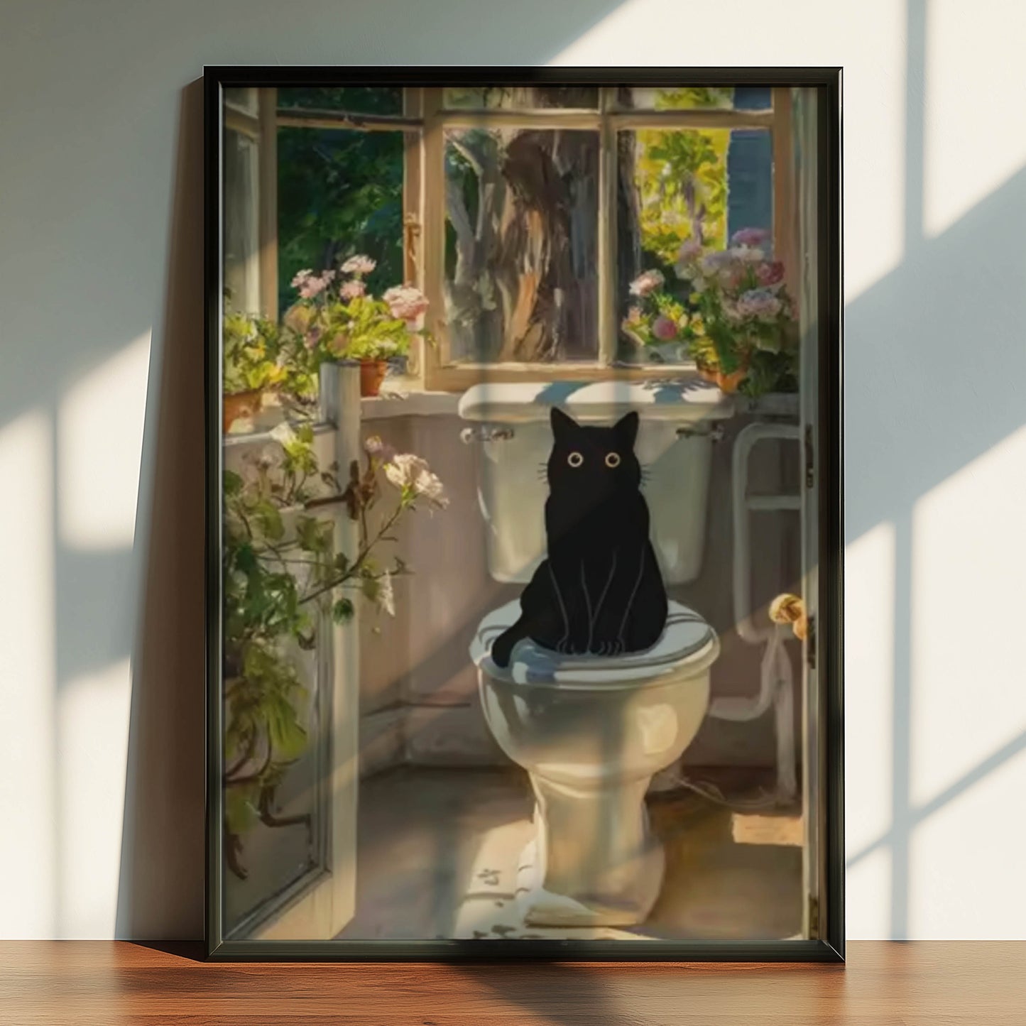 Cat on the Loo