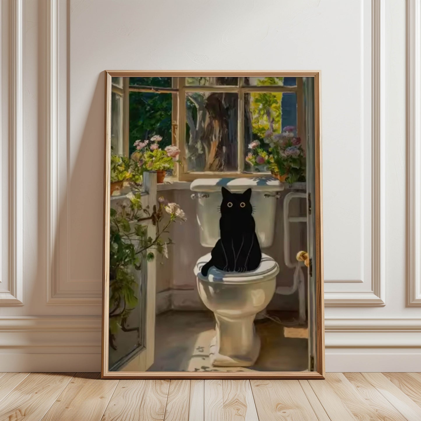 Cat on the Loo