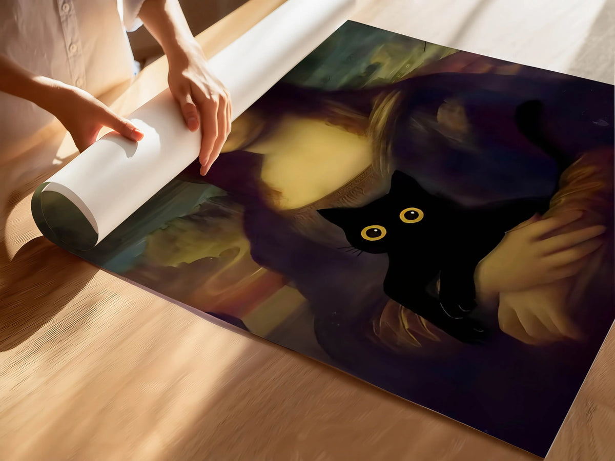 Funky Black Cat