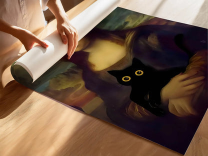 Funky Black Cat