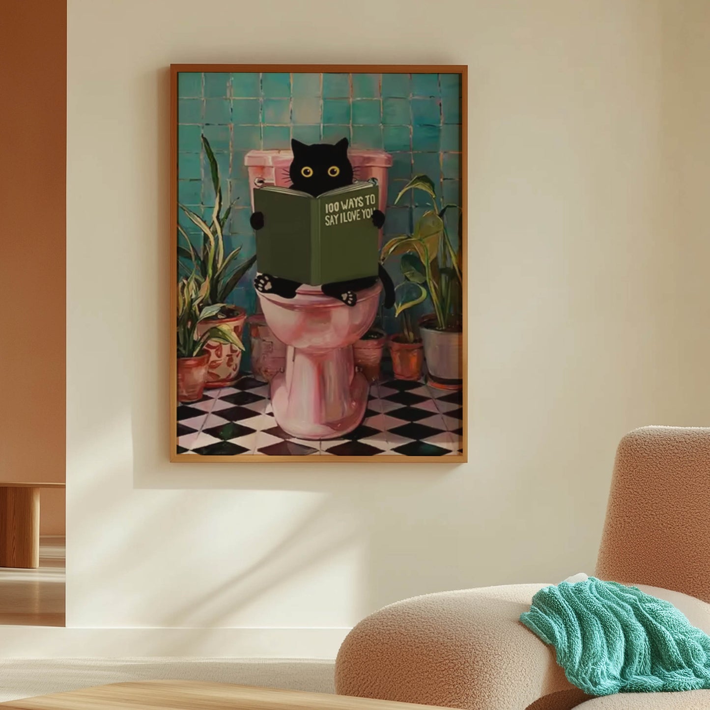 Cat Reading Book