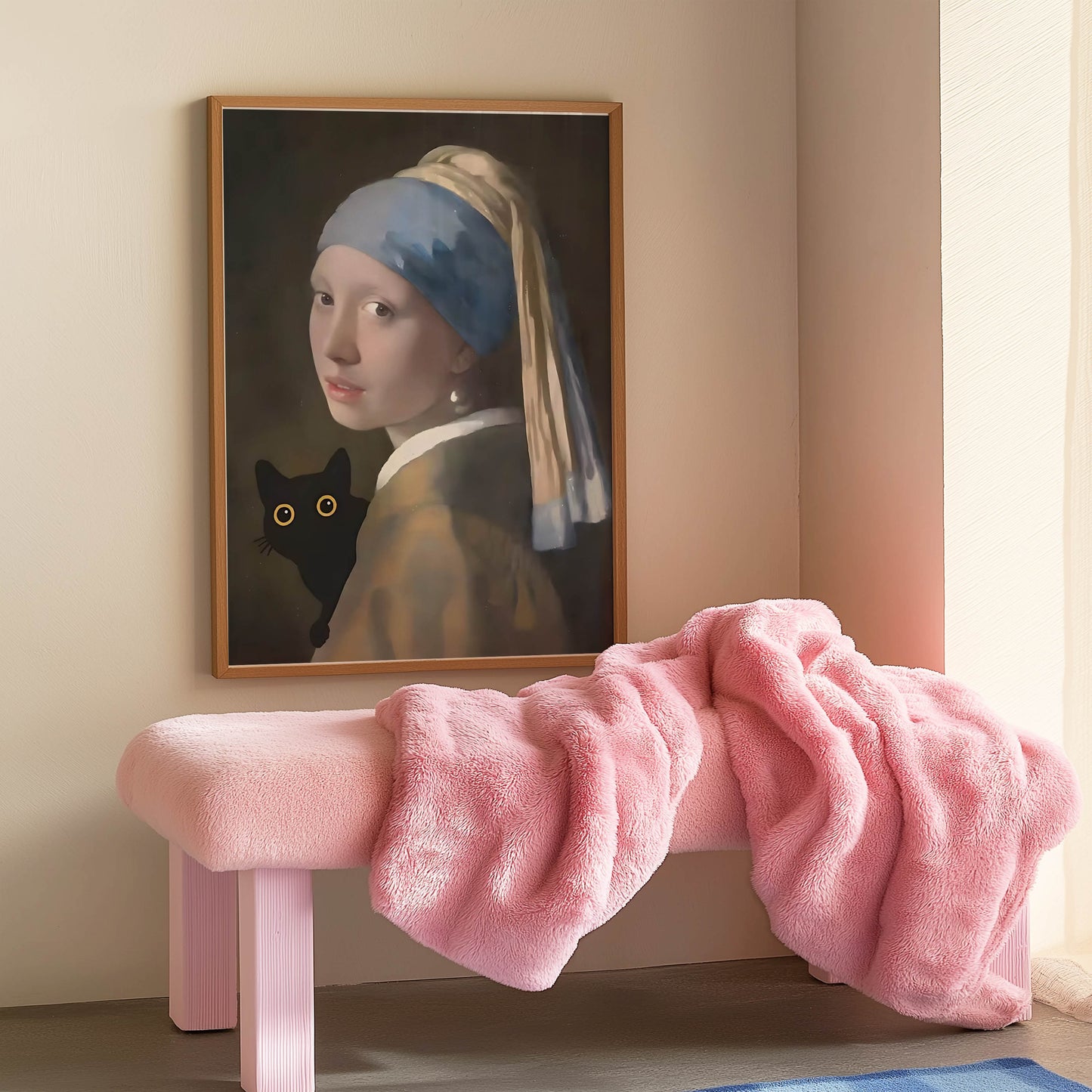 Cat Pearl Earring