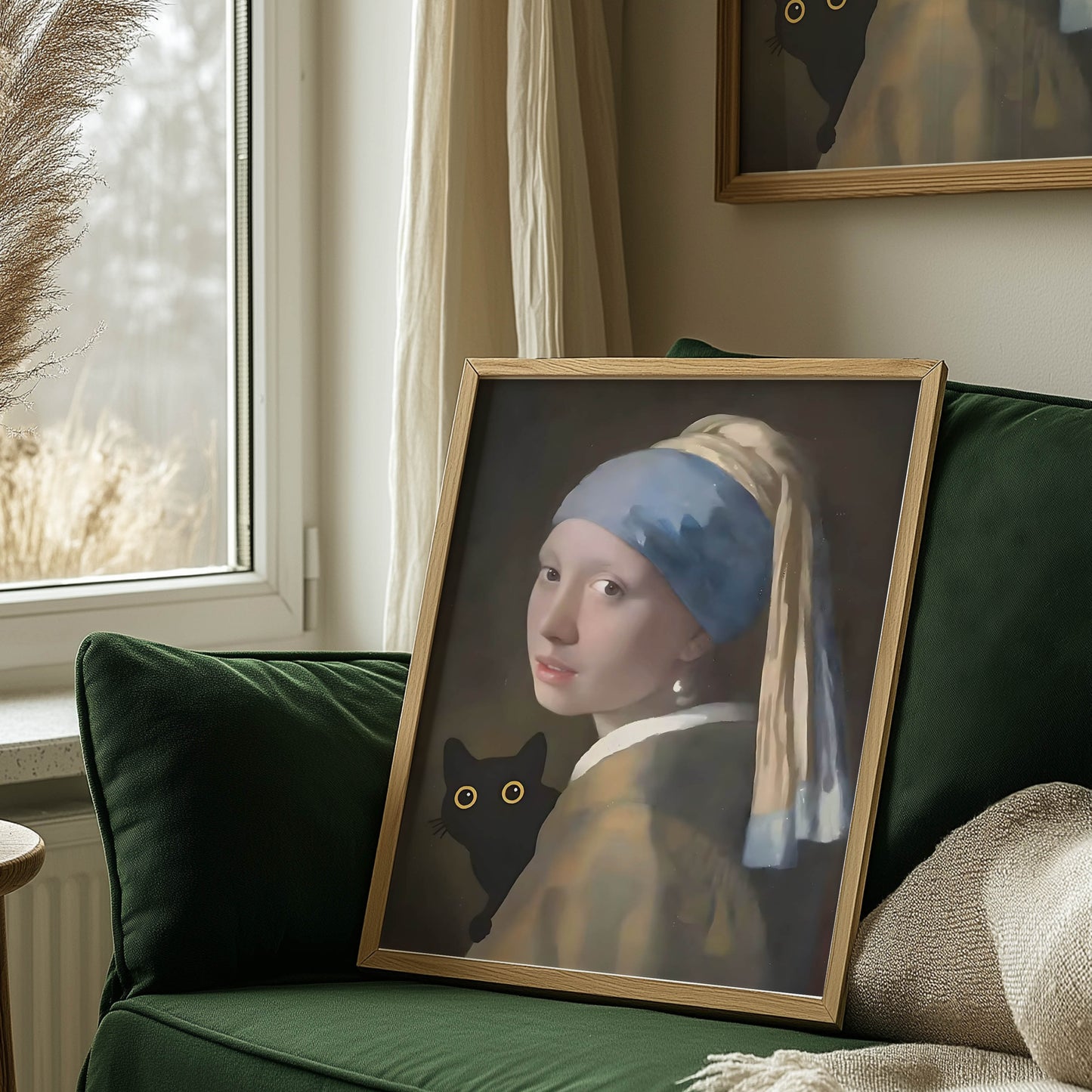 Cat Pearl Earring