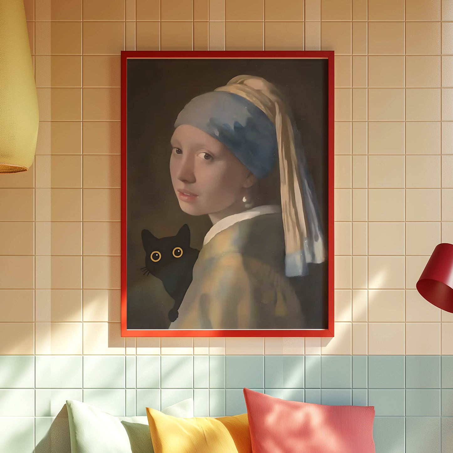 Cat Pearl Earring