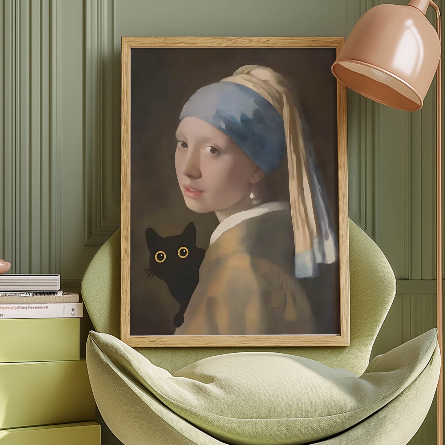 Cat Pearl Earring