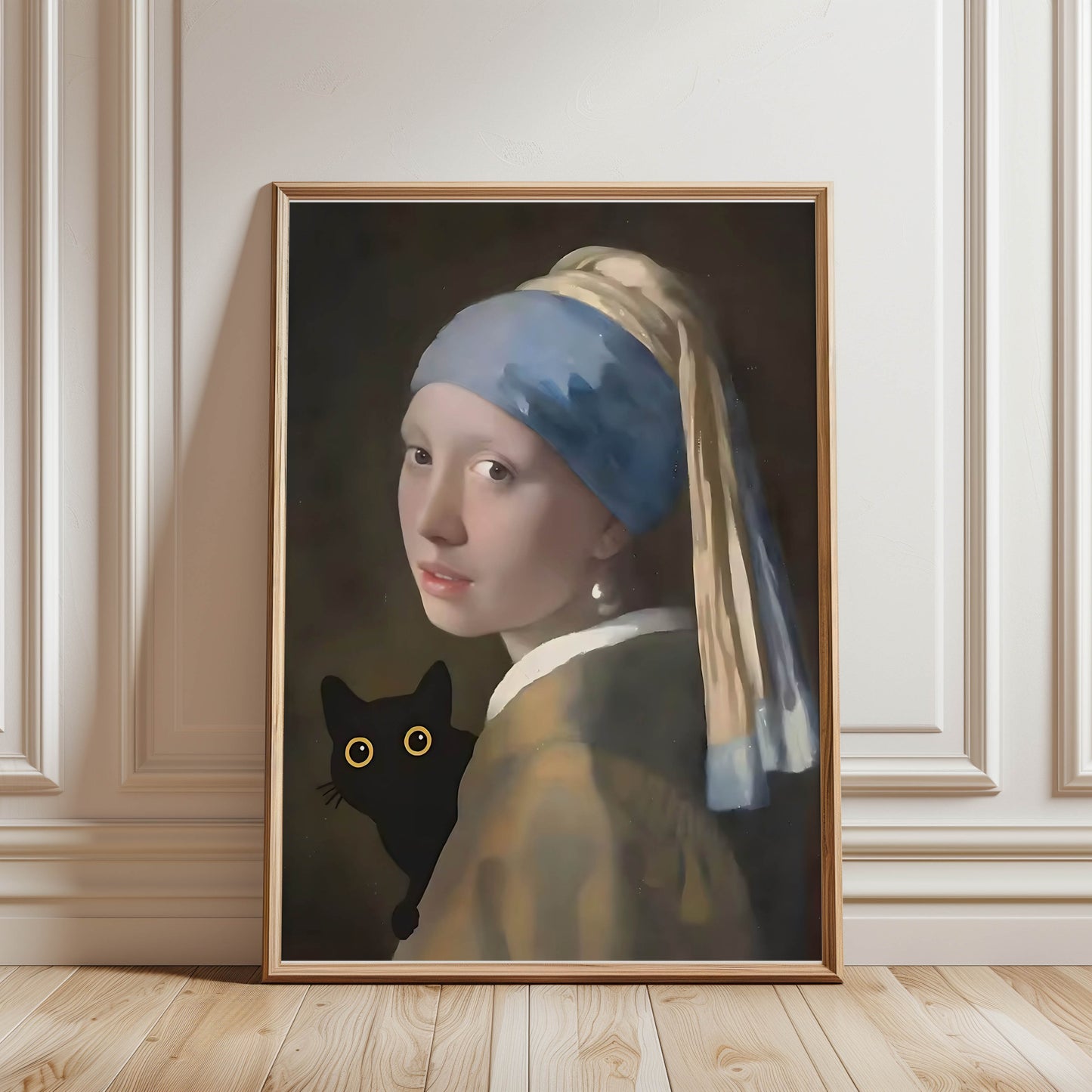 Cat Pearl Earring