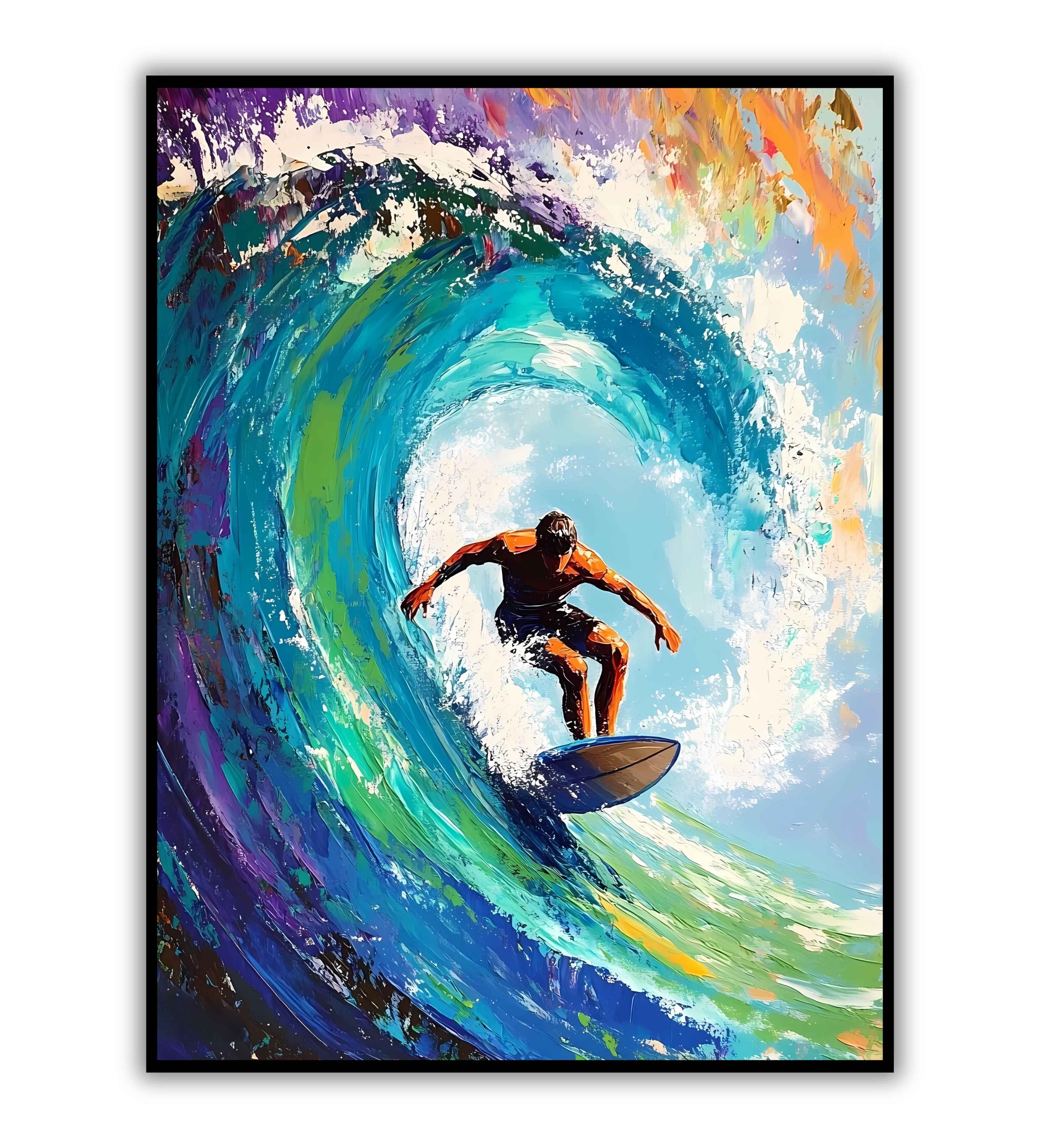 Wave Rider Surf Wave Rider - Poster/Printable – WallMarvel