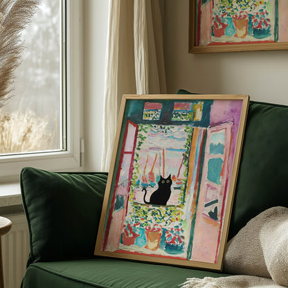 Cat Matisse Window