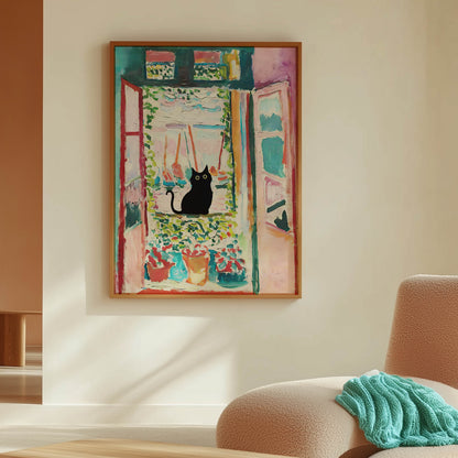 Cat Matisse Window