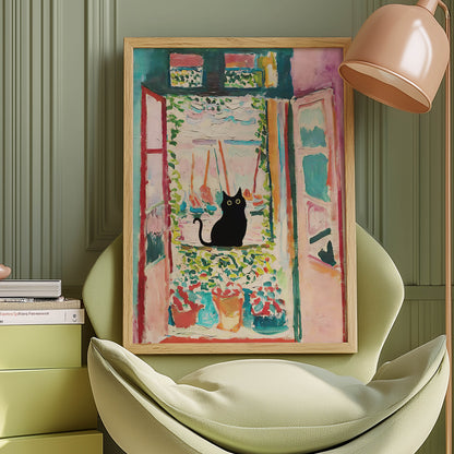Cat Matisse Window