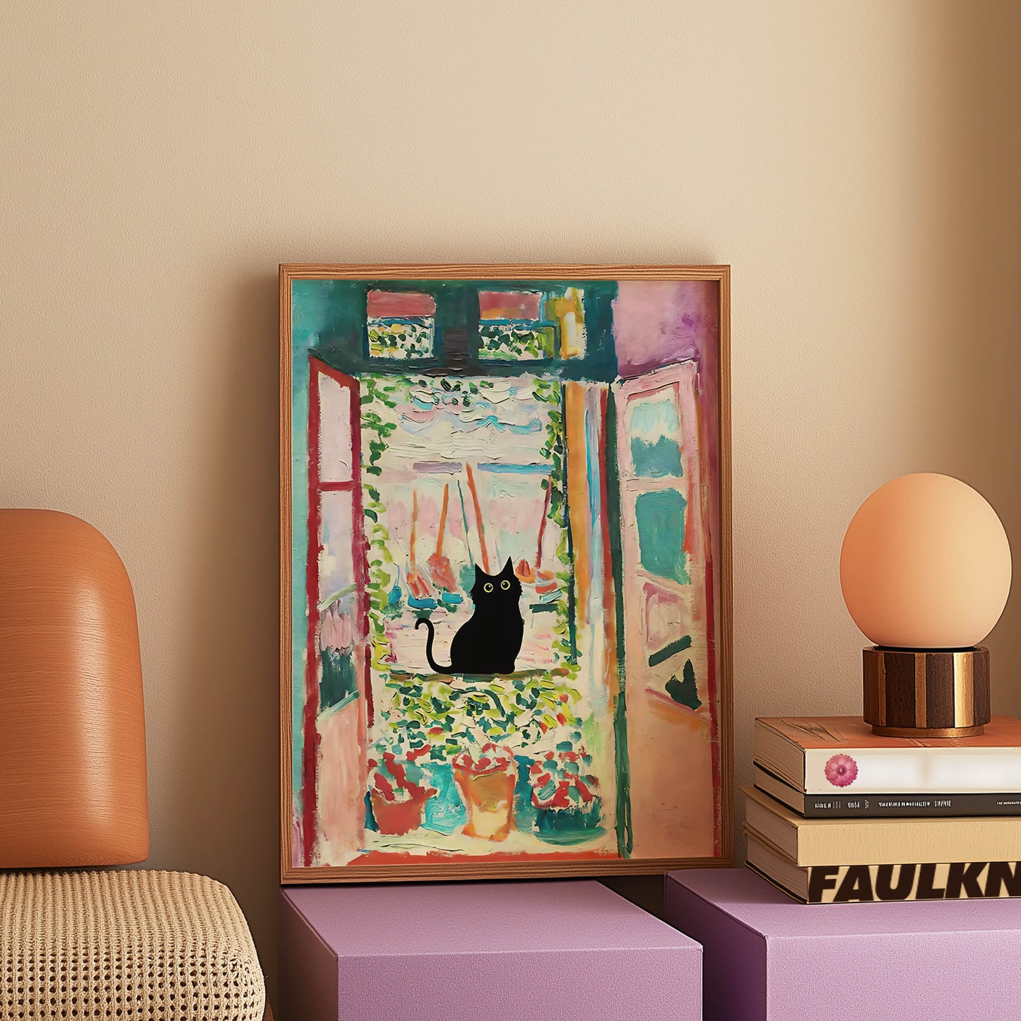 Cat Matisse Window