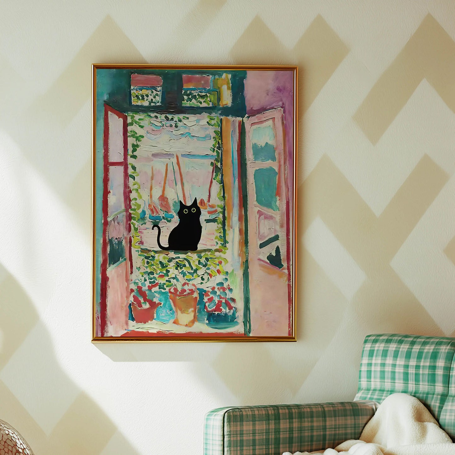 Funky Black Cat