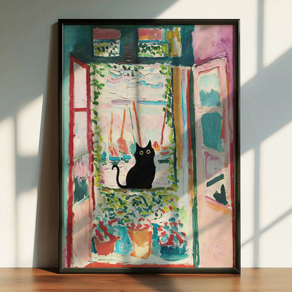 Funky Black Cat