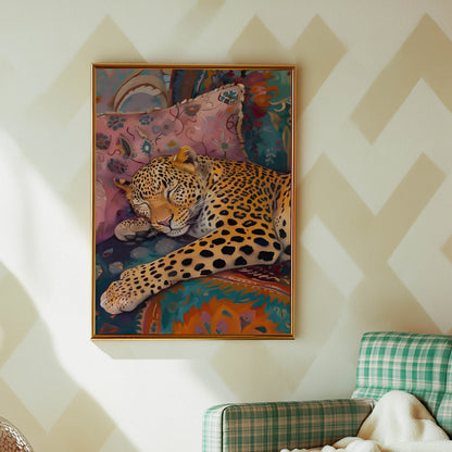 Funny Black Cat & Leopard