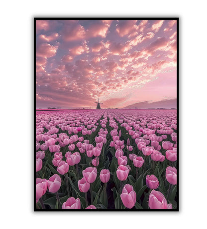 Tulip Dreamscape printable poster. Available for purchase as a physical poster or digital download.