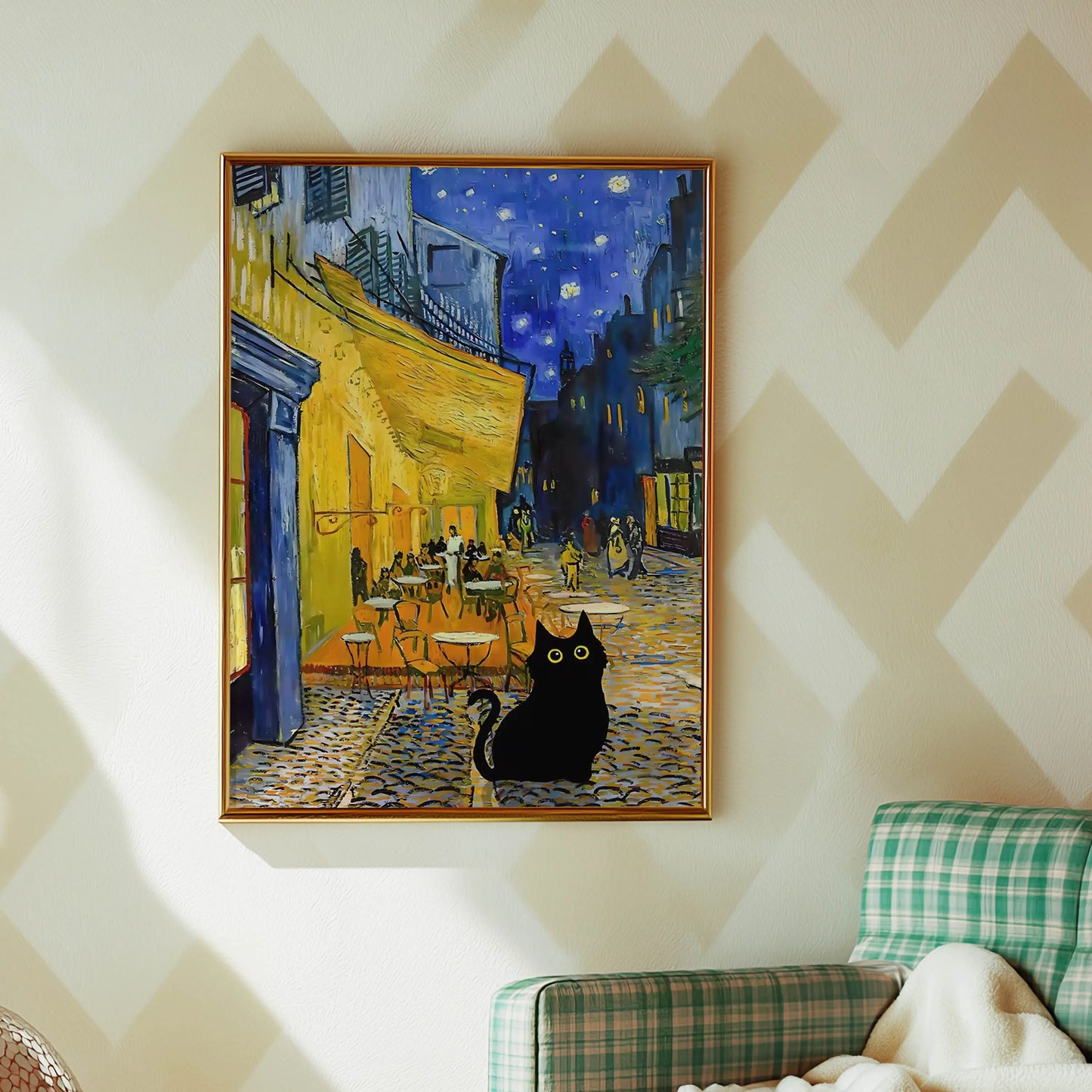 Funky Black Cat