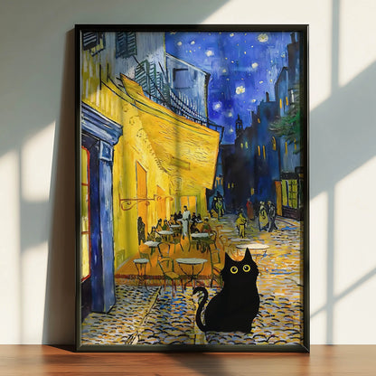 Funky Black Cat