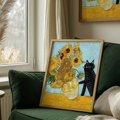 Funky Black Cat