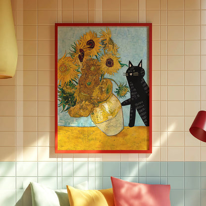 Funky Black Cat