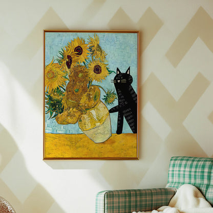Funky Black Cat