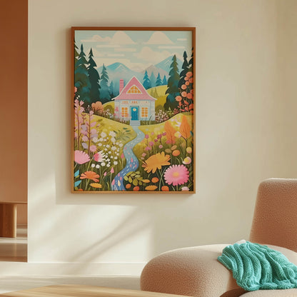 Pink Cottage Path