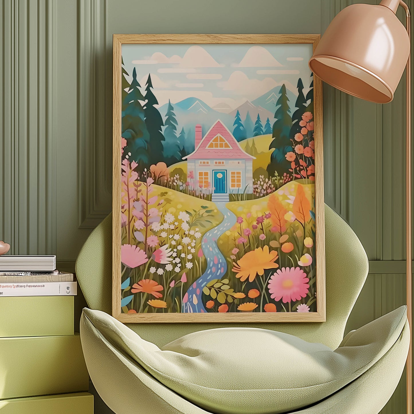 Pink Cottage Path