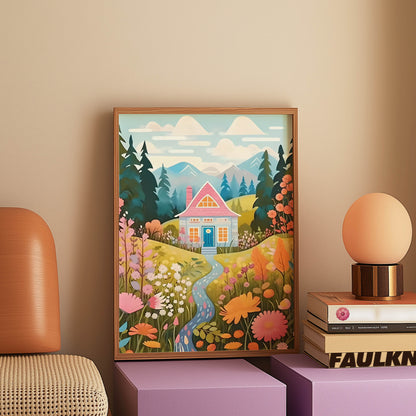 Pink Cottage Path