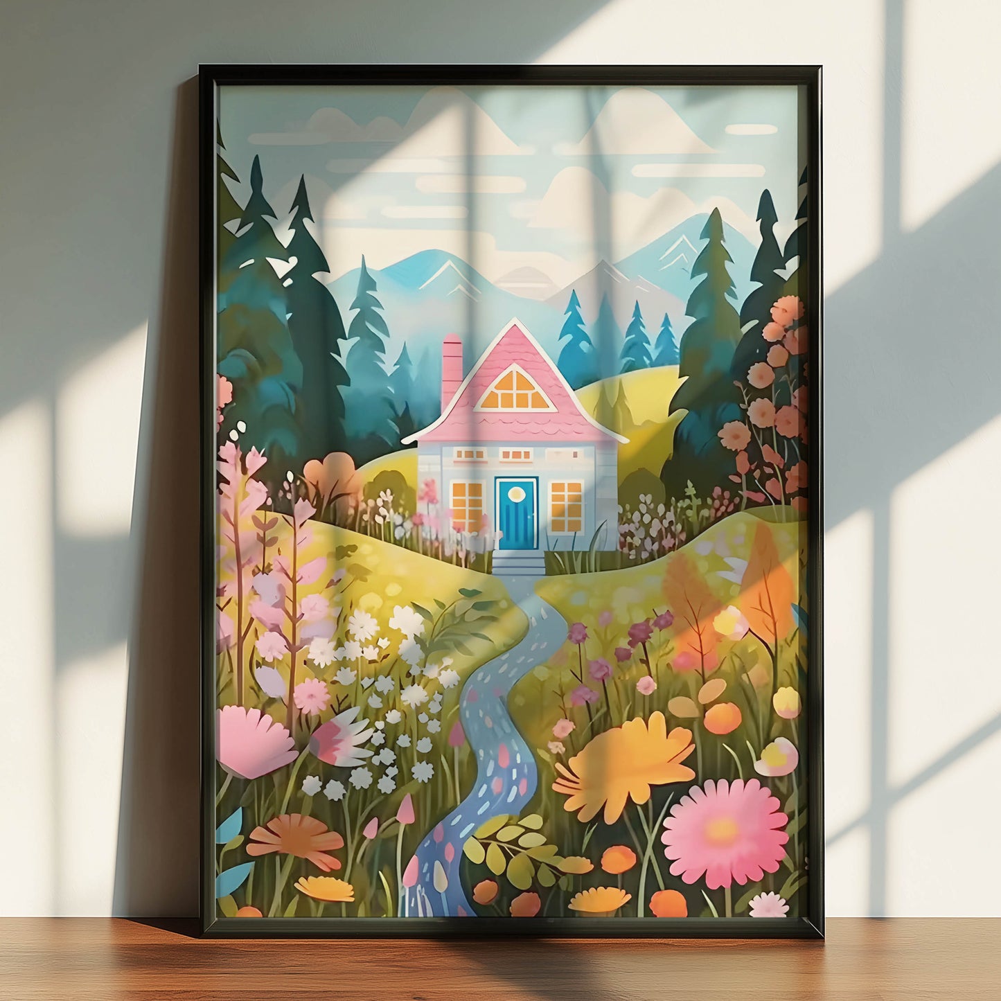 Pink Cottage Path