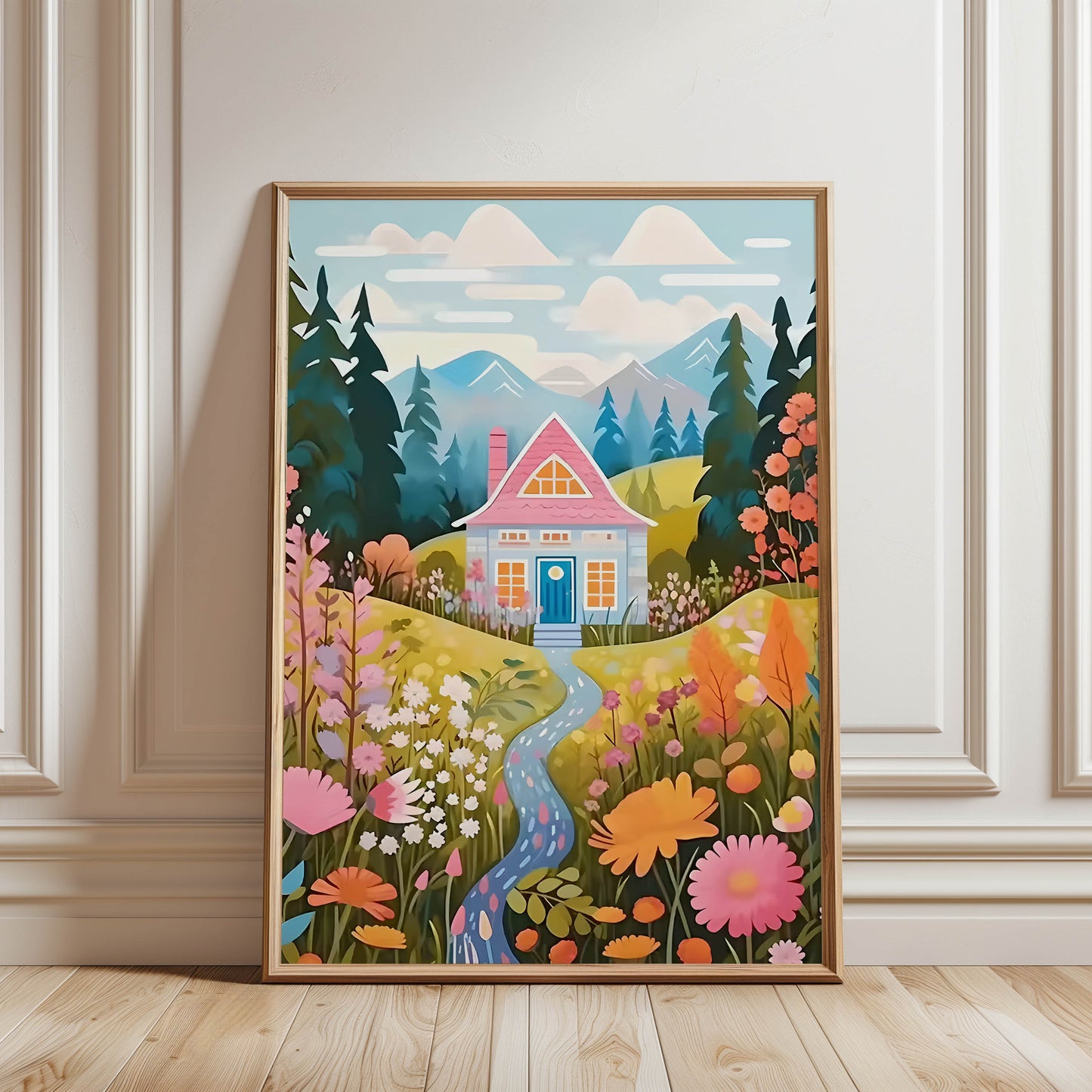 Pink Cottage Path