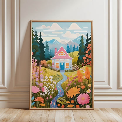 Pink Cottage Path