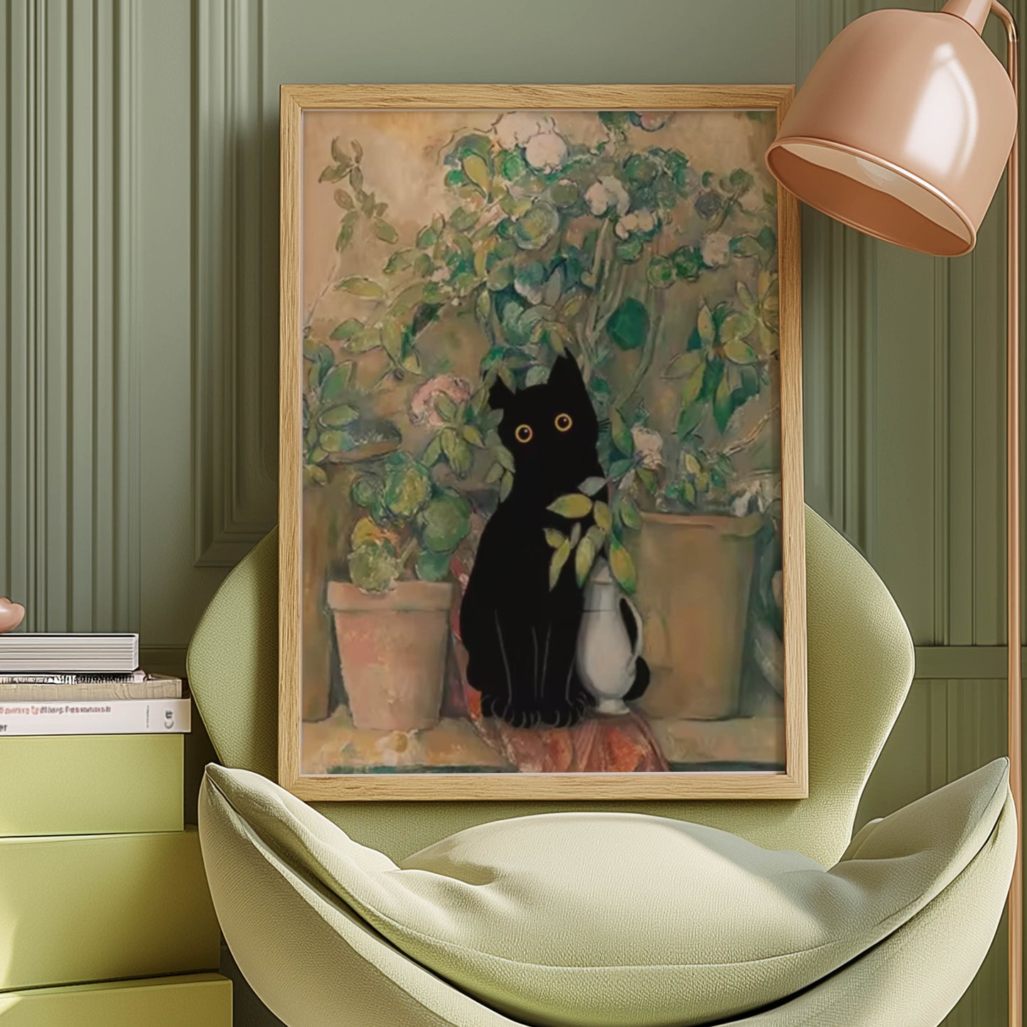 Cat Among Pots