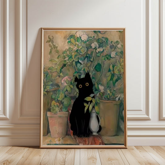 Cat Among Pots