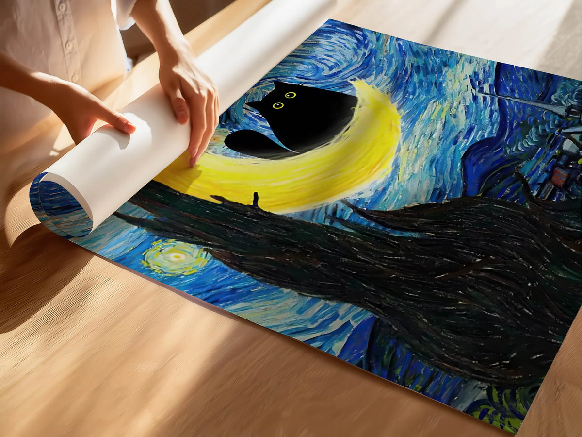 Funky Black Cat