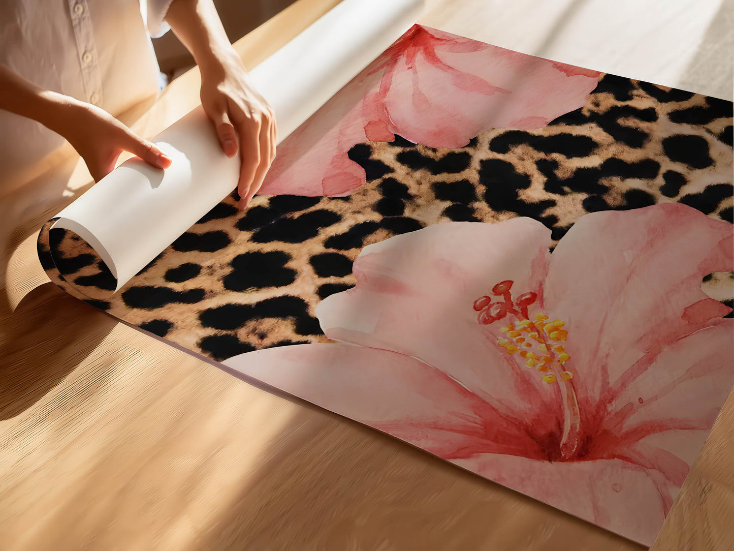 Hibiscus Leopard Print