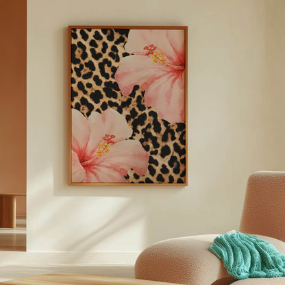 Hibiscus Leopard Print