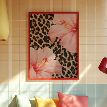 Hibiscus Leopard Print