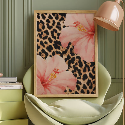 Hibiscus Leopard Print