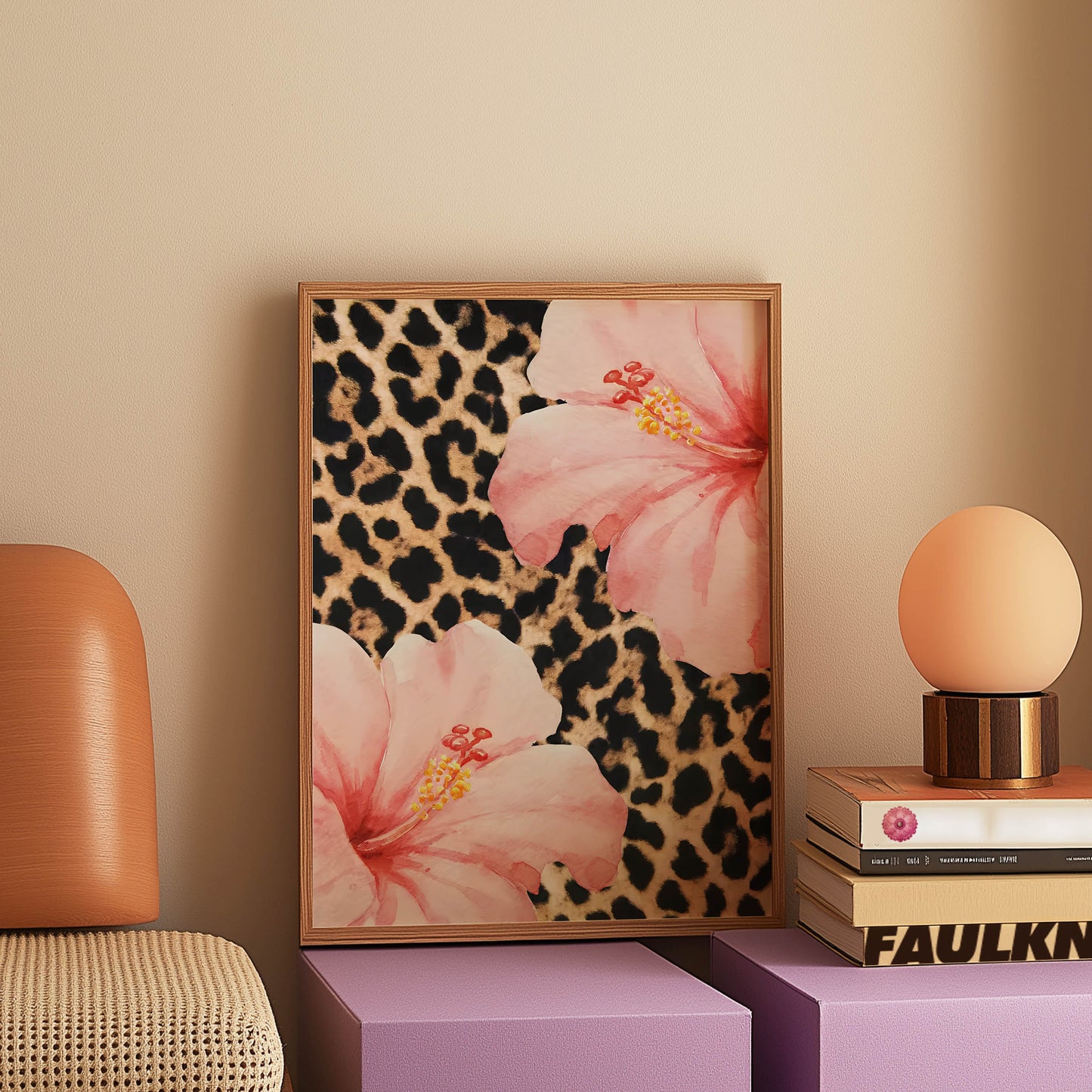 Hibiscus Leopard Print