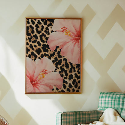 Hibiscus Leopard Print